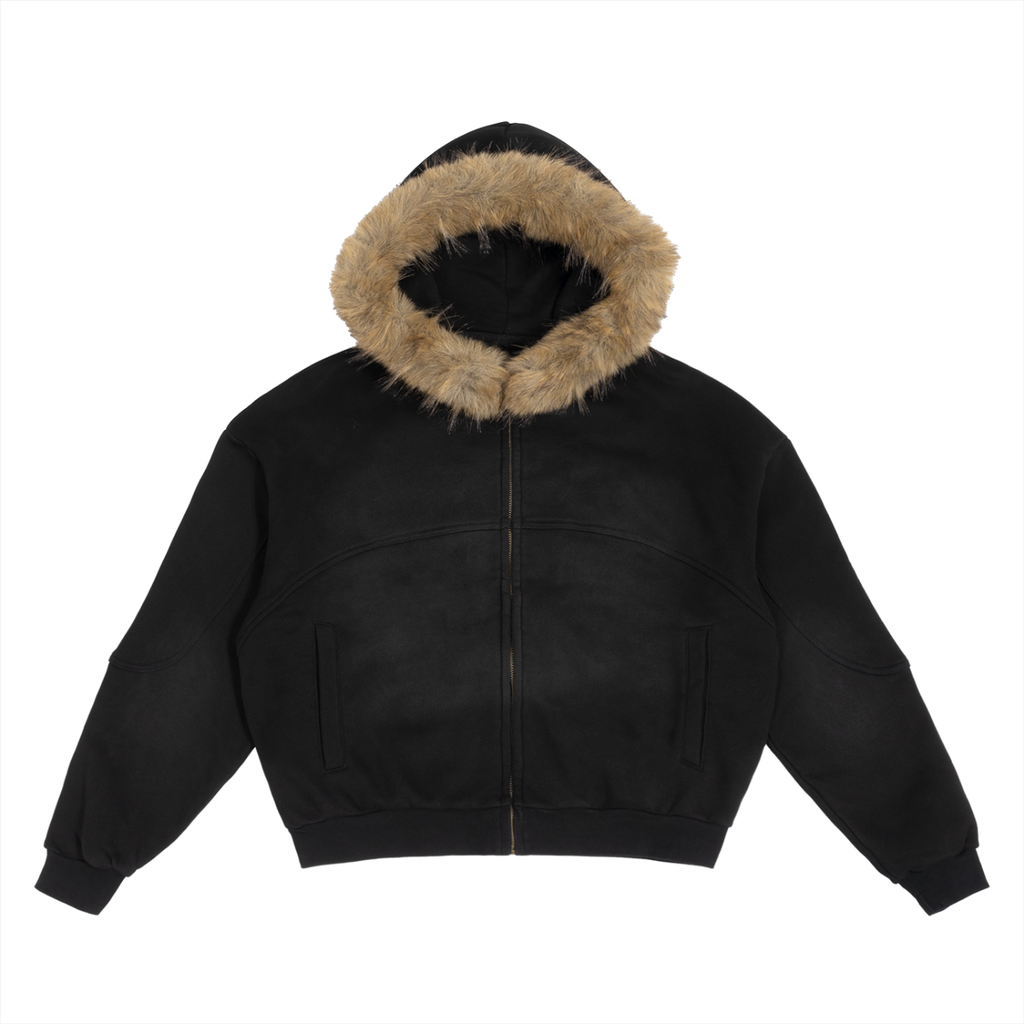 Faux Fur Hooded Jacket